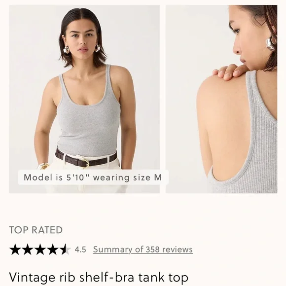 J Crew vintage rib tank tops - Picture 5 of 5